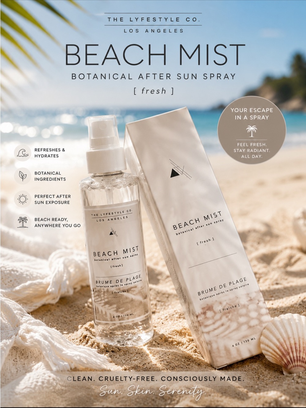 - Beach Mist after sun spray